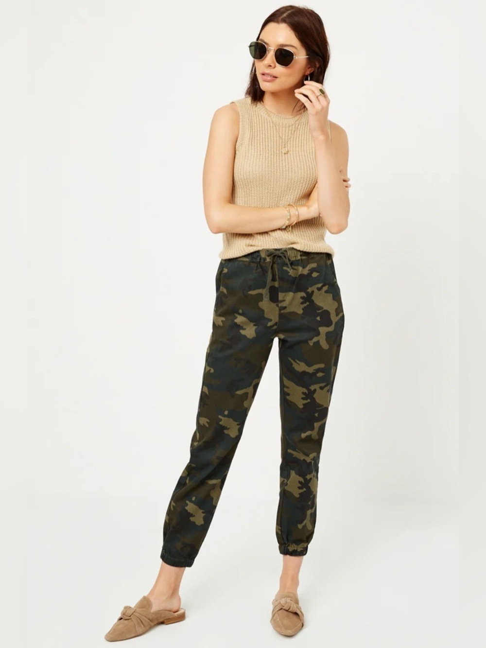 NWT - Hayden Los Angeles Camo Drawstring Jogger Pants - Size L